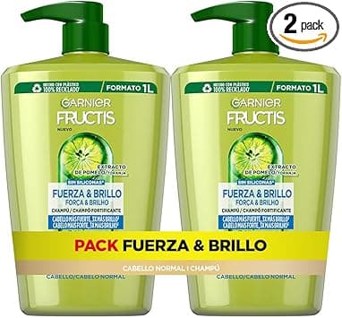 Imagen de Fructis Pack x2 Champú 1L Fuerza y Brillo ✨ en OfertitasTOP