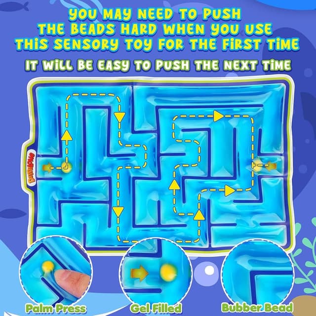 Detalle 2 de JoyJoyful Maze Squishy Fidget Toys 2-pack