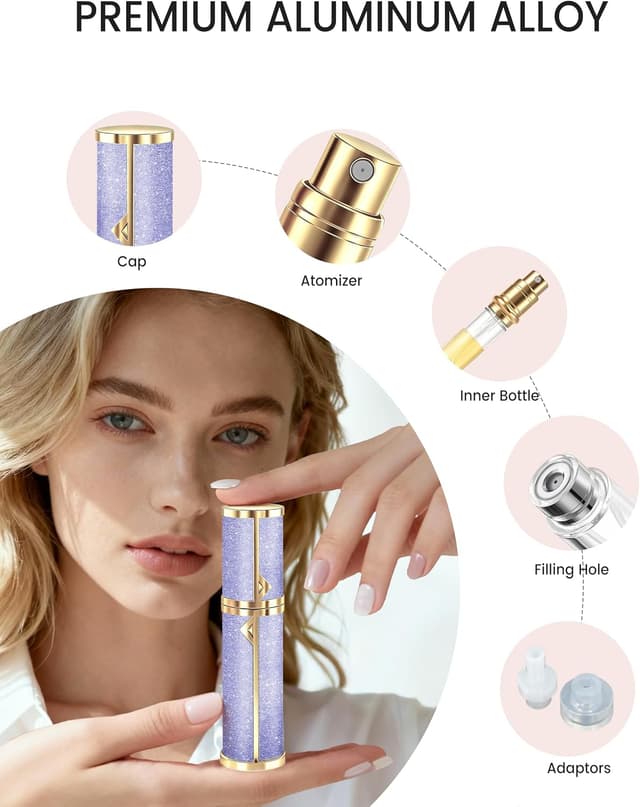 Thumbnail 5 de EYECURL 5ml Perfume Atomiser Pocket Leakproof