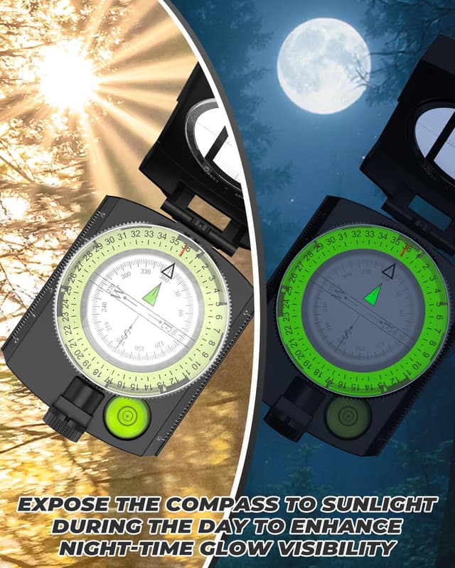 Detalle 2 de Sportneer Compasso militare da marcia 2 regole