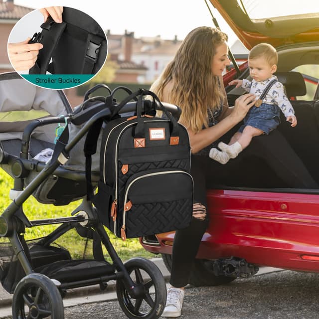 Thumbnail 6 de LANDICI Baby Changing Bag Backpack 25.2"