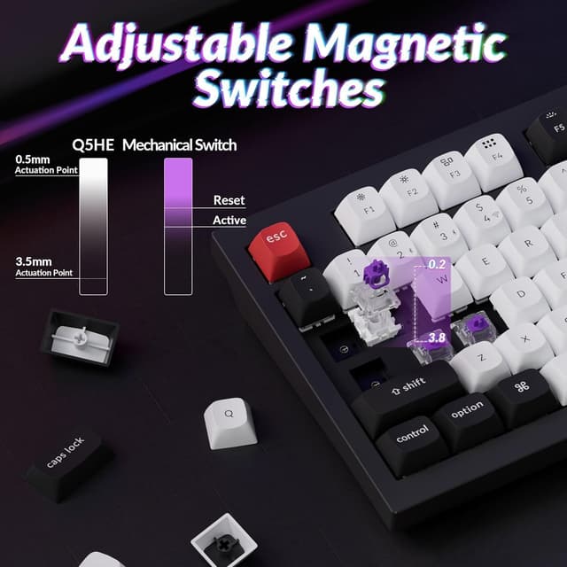 Detalle 2 de Keychron Q5 HE Wireless Tastatur 96%