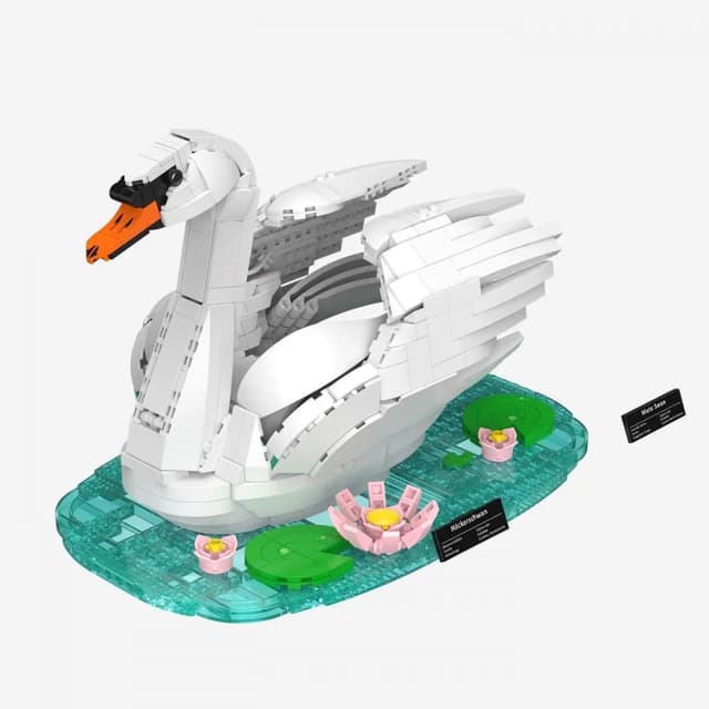 Detalle de BlueBrixx Pro 108707 Schwan mit 1.191 Teilen