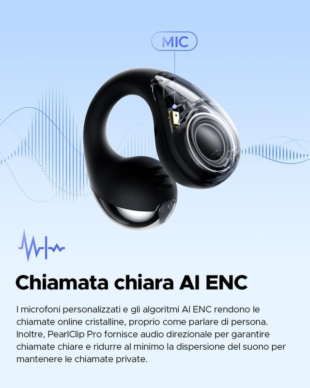 Thumbnail 5 de SoundPEATS Pearlclip Pro cuffie wireless 24h