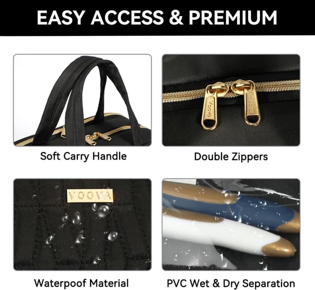 Thumbnail 5 de Voova Travel Toiletry Bag Black