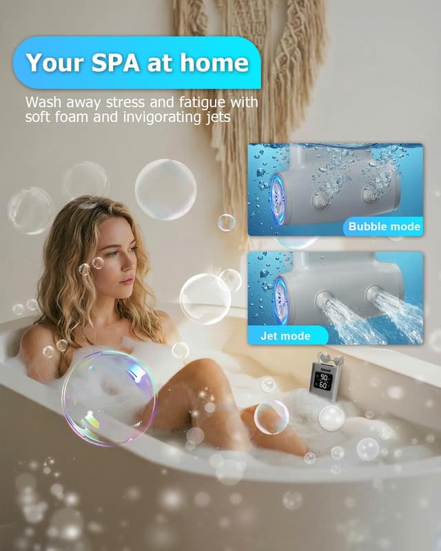 Detalle de Bath Jet Spa IPX8, 13000 mAh