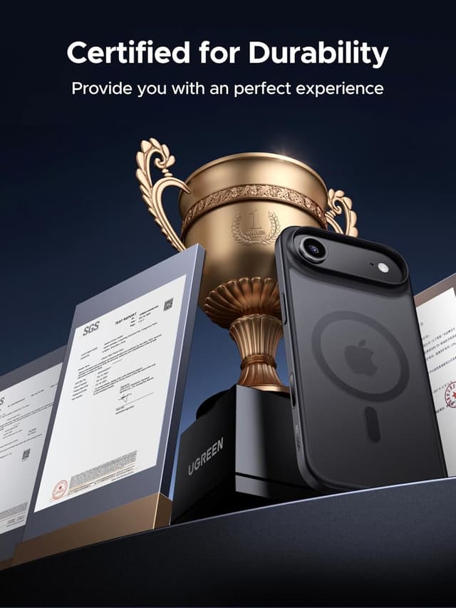 Detalle 2 de UGREEN for iPhone 17 Air MagSafe Case (Military-Grade Shockproof) – Black