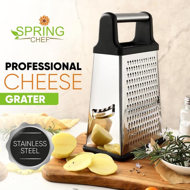 Detalle 2 de Spring Chef Cheese Grater 4-Sided 🧀