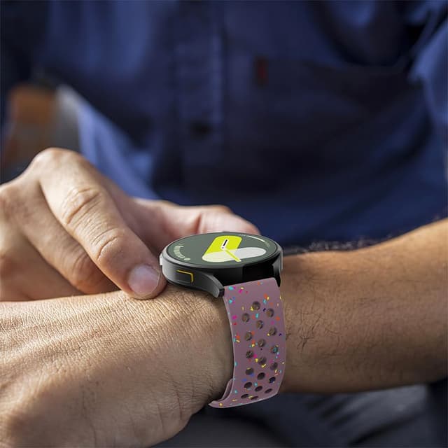 Detalle de 20mm silicone sport watch strap compatible with Polar Ignite & Withings ScanWatch 2 (42mm)