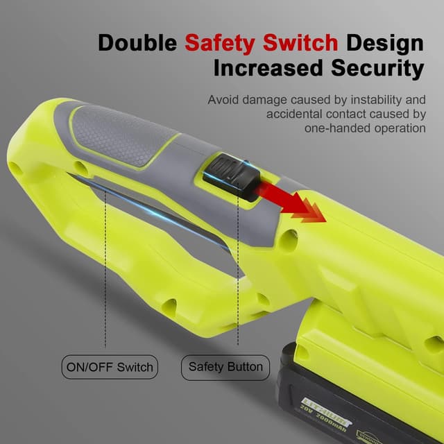 Detalle de DEWINNER Elettrico Pole 20 V 2,0 Ah – Tagliasiepi su palo telescopico senza fili, fino a 2,40 m