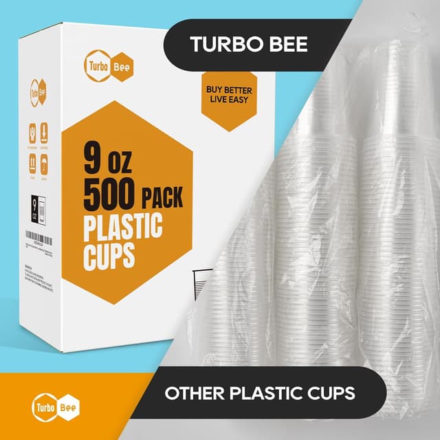 Thumbnail 5 de Turbo Bee 9oz Disposable Cups 500 Pack