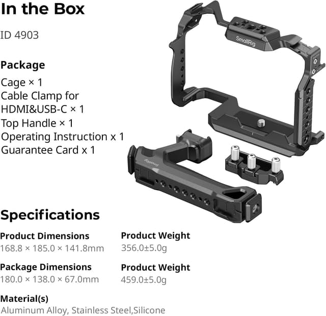 Thumbnail 6 de SMALLRIG S1R II Cage Kit for LUMIX S1R II 4903