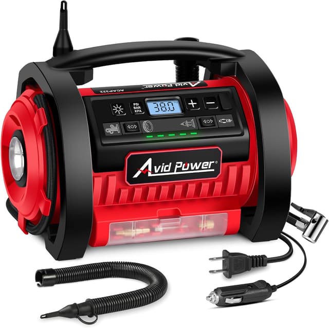 Detalle de AVID POWER Tire Inflator Portable Air Compressor 12V