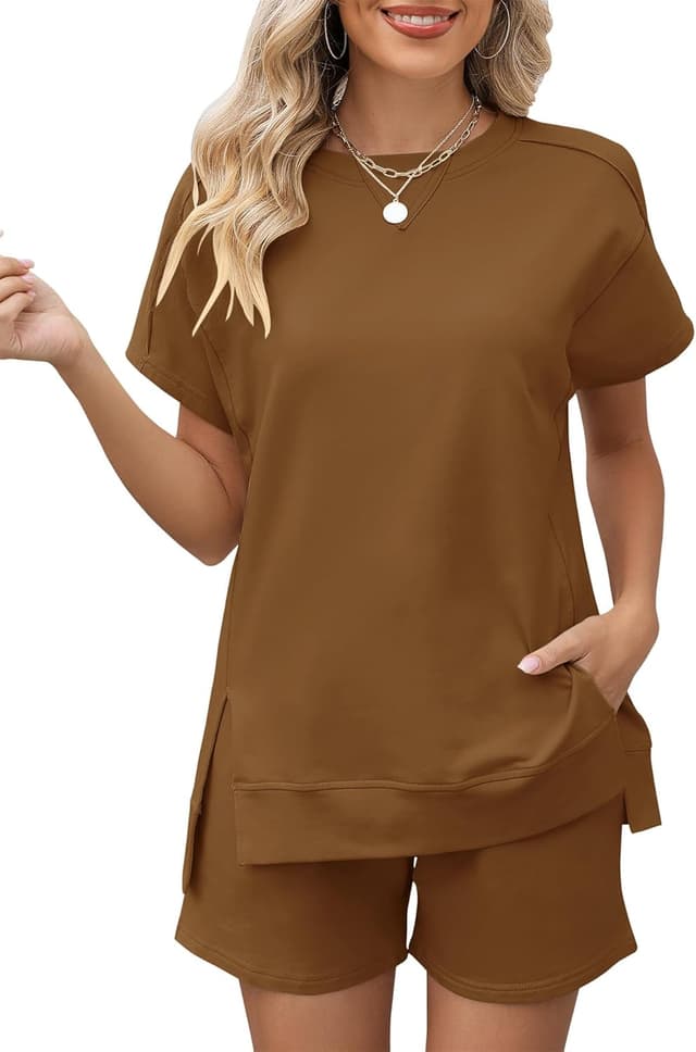 Thumbnail 6 de LOMON 2 Piece Lounge Shorts Set for Women