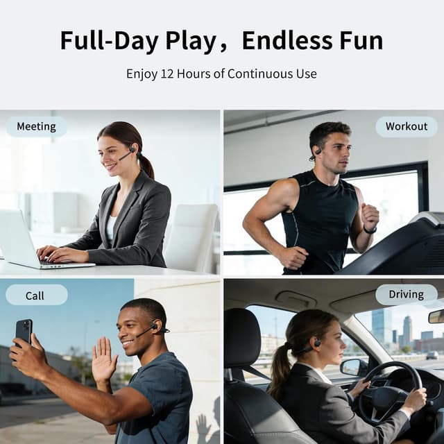 Thumbnail 6 de CXK Open Ear Headphones 23g Bluetooth 5.4