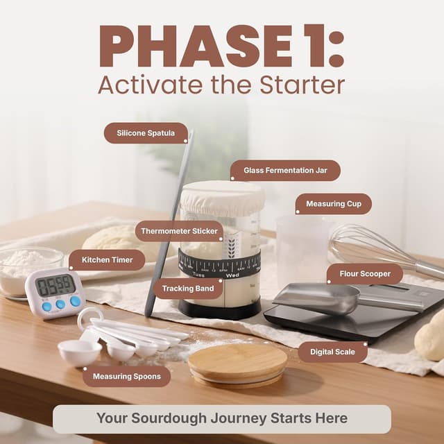Thumbnail 2 de Super Deluxe PREMIUM Sourdough Kit 3.5qt 🍞