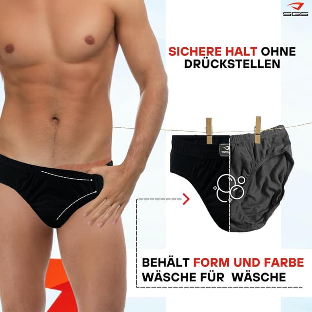 Detalle 1 de SGS Slip Herren 6er oder 12er Pack