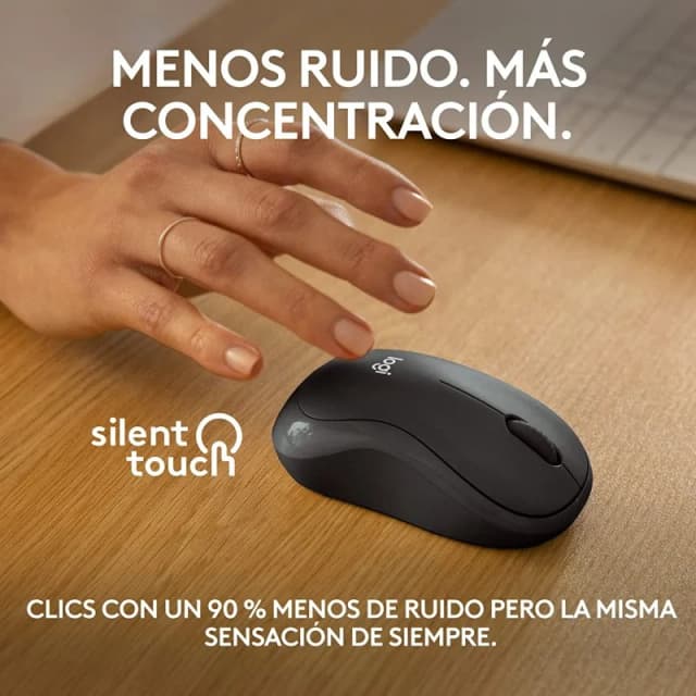 Detalle 2 de Logitech M240 Silent Ratón Bluetooth Grafito
