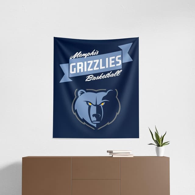 Detalle de Northwest NBA Printed Wall Hanging Tapestry (34 x 40 in) Woven Polyester Fan Decor