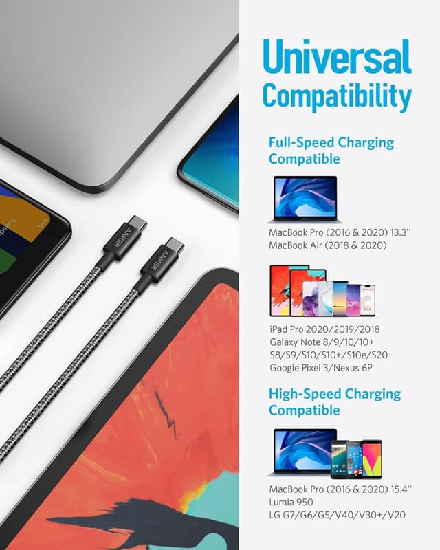 Thumbnail 4 de Anker Cable USB C 60W 1,8 m Pack doble