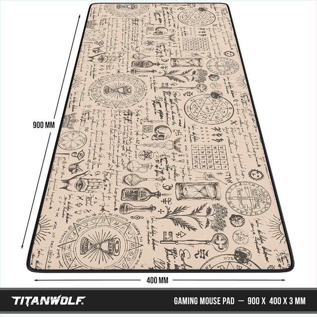 Detalle 2 de TITANWOLF Alchemy XXL Mouse Mat 900x400mm