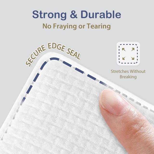 Detalle de Ourmed Life Large Cotton Pads for Makeup Removal (3x3 Inch, 60 Count) — soft, lint-free facial cleansing pads