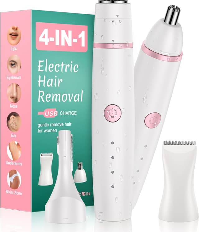 Imagen de Facial Hair Remover 4‑in‑1 USB‑C, 4‑level battery indicator 🔌 en OfertitasTOP