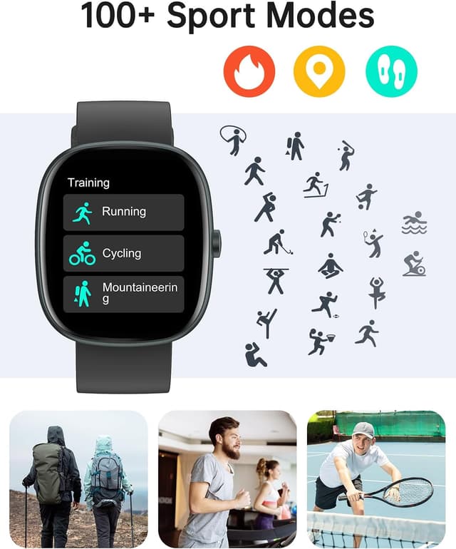 Thumbnail 2 de HUAKUA Smart Watch 1.85" HD