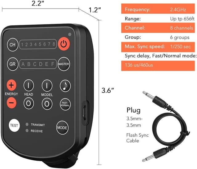 Thumbnail 5 de AODELAN Wireless Flash Trigger 200 m