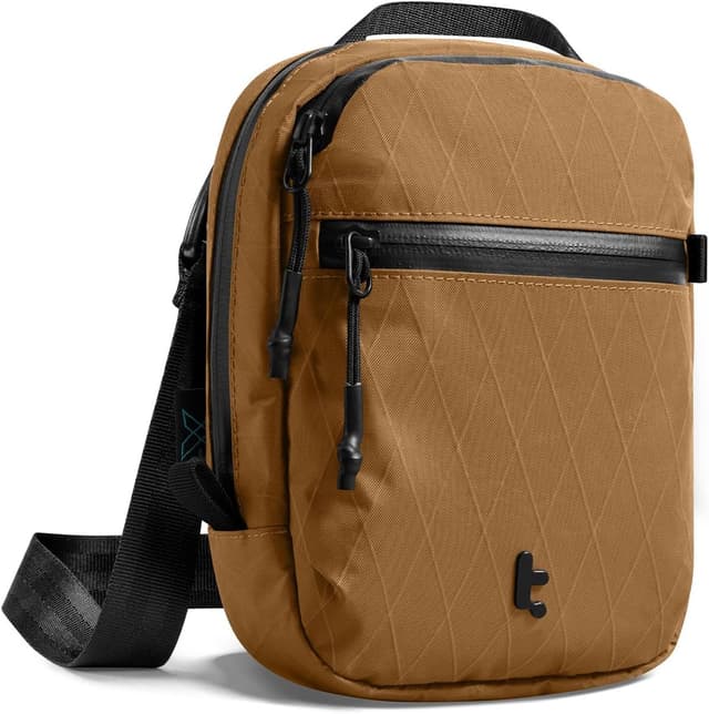 Detalle de tomtoc Travel Crossbody Bag RFID Blocking – lockable anti-theft sling organiser (X-Pac VX21)