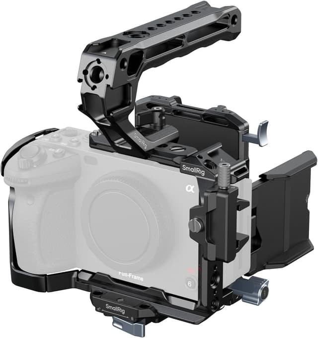 Detalle de SmallRig Cage Kit 5823 für Sony FX3 / FX30 – mit Cage, V-Mount-Akkuhalterung & NATO-Schiene