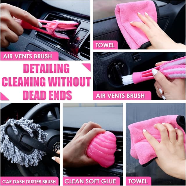 Thumbnail 4 de Viewsun 17pcs Car Cleaning Kit 7500Pa