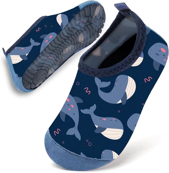 Detalle de WateLves Badeschuhe für Babys & Kinder (Gr. 14–31) – rutschhemmend, sockenartiger Sitz für Strand und Wasser