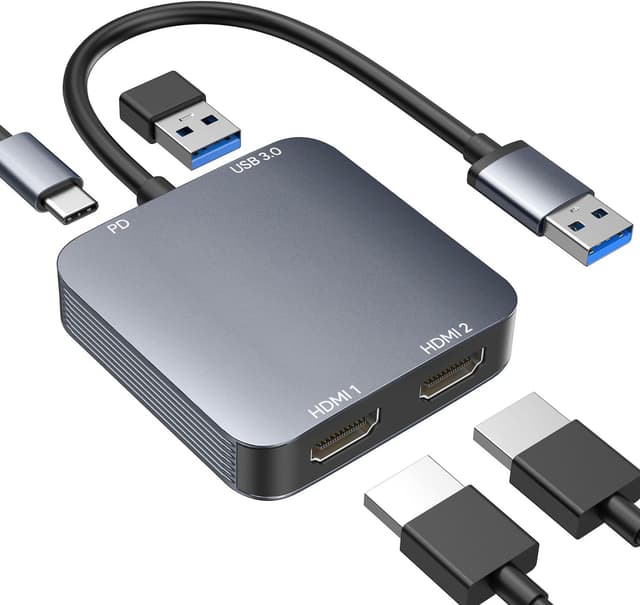Detalle de ABLEWE USB 3.0 dual HDMI adapter