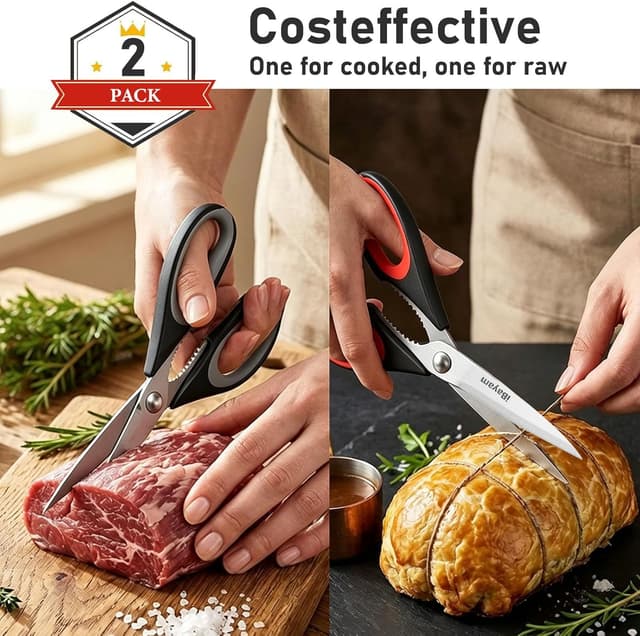Detalle 2 de Kitchen Shears 2-Pack multipurpose scissors for meat ✂