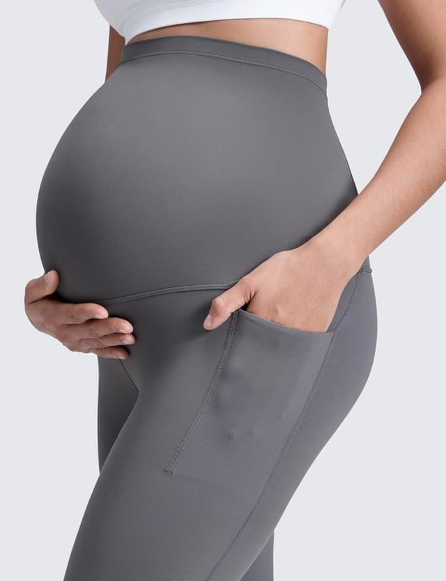 Detalle de CRZ YOGA Donna Butterluxe maternità: leggings con tasche e pannello premamá (63 cm)