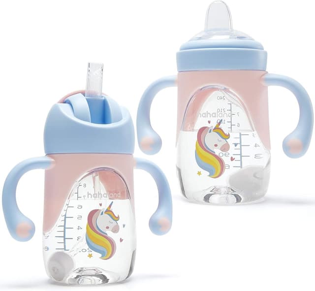 Detalle de hahaland 2 in 1 baby sippy cup 240ml