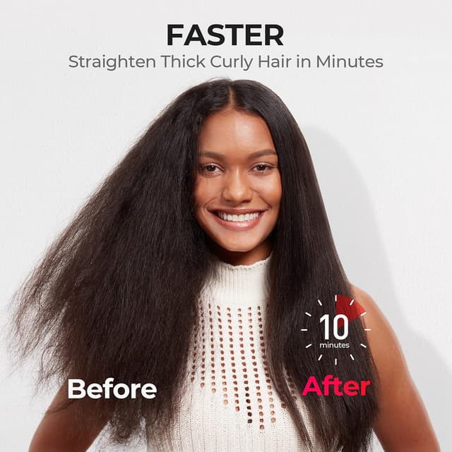 Detalle 2 de TYMO Ionic Plus Hair Straightener Brush 16 Temps 💇♀