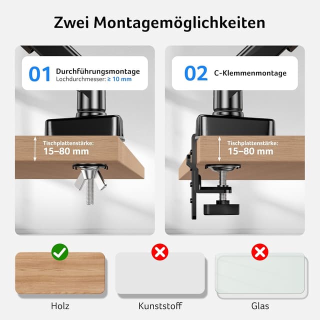 Thumbnail 4 de Acer Monitorhalterung 17–34 Zoll
