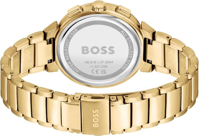 Detalle de BOSS Multi Zifferblatt Quarz Damen Uhr Kollektion ONE 1502679 mit goldfarbenem Edelstahlarmband