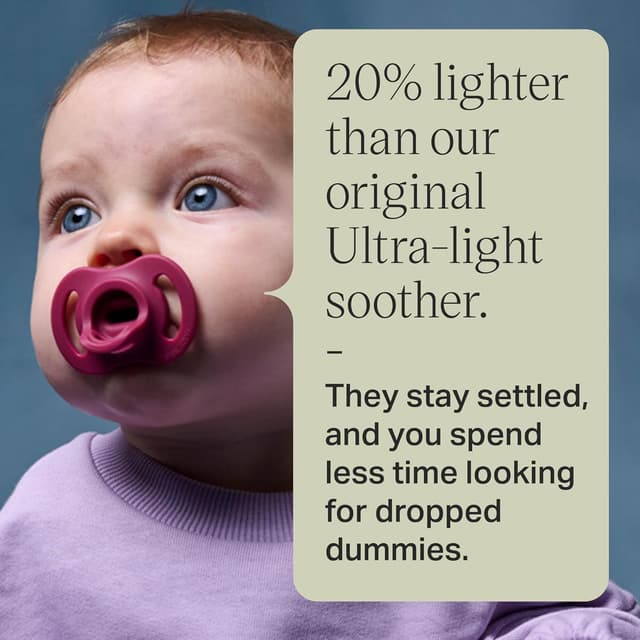 Thumbnail 5 de Tommee Tippee Ultra‑Light StayPut Dummy 4-pack