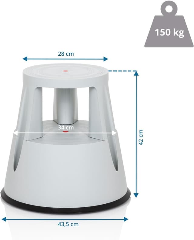 Thumbnail 5 de hjh OFFICE TIO-M tabouret marchepied 42 cm