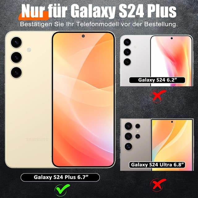 Thumbnail 6 de Giyer Galaxy S24 Plus Hülle mit 360° Ständer