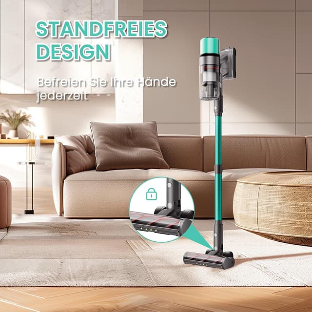 Detalle de SmartAI V5 Akku-Staubsauger (55 kPa, 600 W, bis zu 80 Minuten) – kabellos mit Automatikmodus