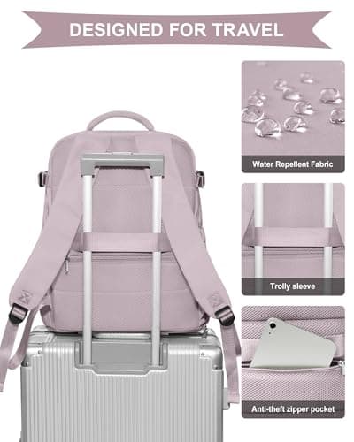 Thumbnail 7 de SZLX Mochila de viaje cabina 40x30x20 para mujer y portátil, impermeable y con apertura 180°