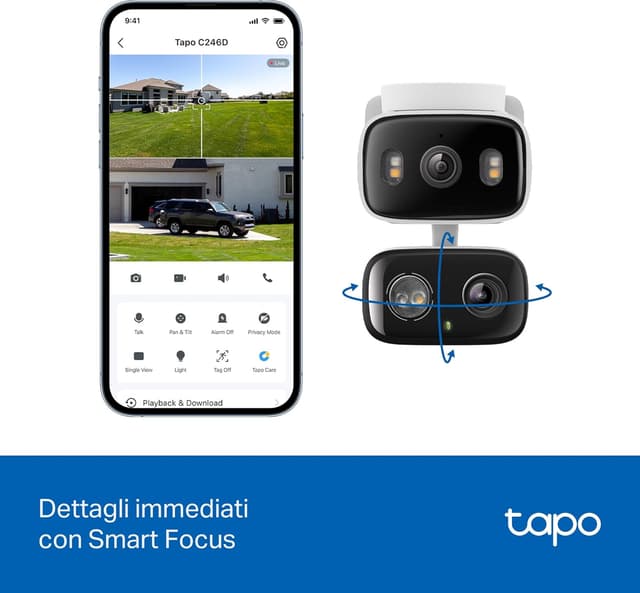 Thumbnail 6 de TP-Link Tapo C246D telecamera esterno 3MP doppio obiettivo