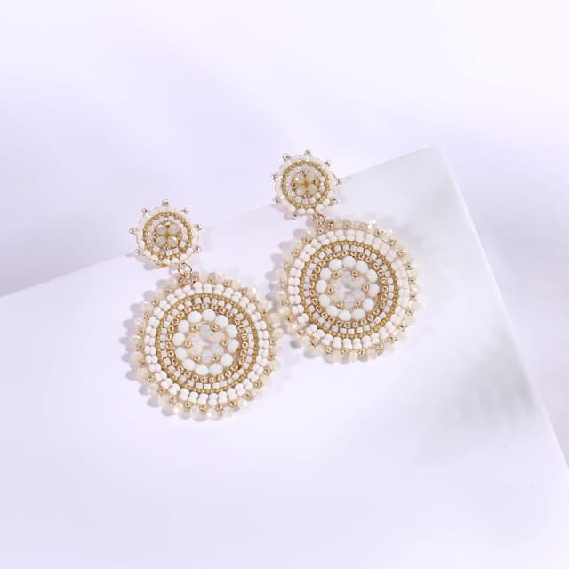 Detalle de Damen-Perlenohrringe Sommer Strand Boho