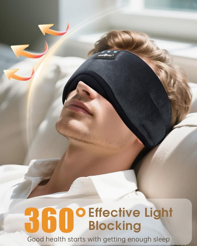 Detalle de MUSICOZY Bluetooth sleep mask headphones