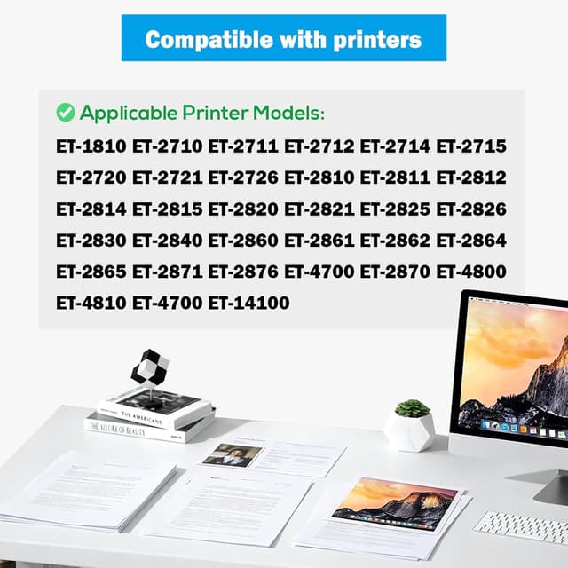 Detalle 2 de TONTINTA E104 flaconi di inchiostro compatibili a 5 colori per stampanti serie ET (ET-2710/ET-2720/ET-2810/ET-4800)