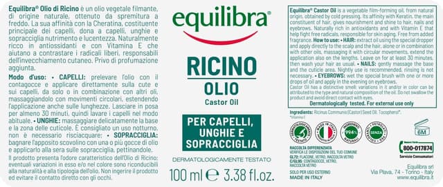 Thumbnail 4 de Equilibra Olio di Ricino 100 ml per capelli
